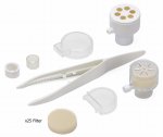 Zestaw Spiro: zawór foniatryczny, HME, pęseta, osłonki pod prysznic, 25 filtrów